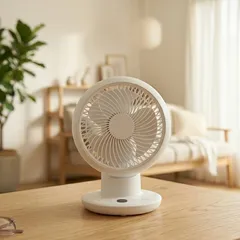 リズム(RHYTHM) 卓上扇風機 静音 小型 USB給電式 自動首振り Silky Wind Mini